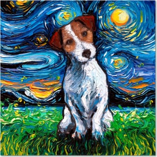 Jack Russell Terrier Night Posters and Art